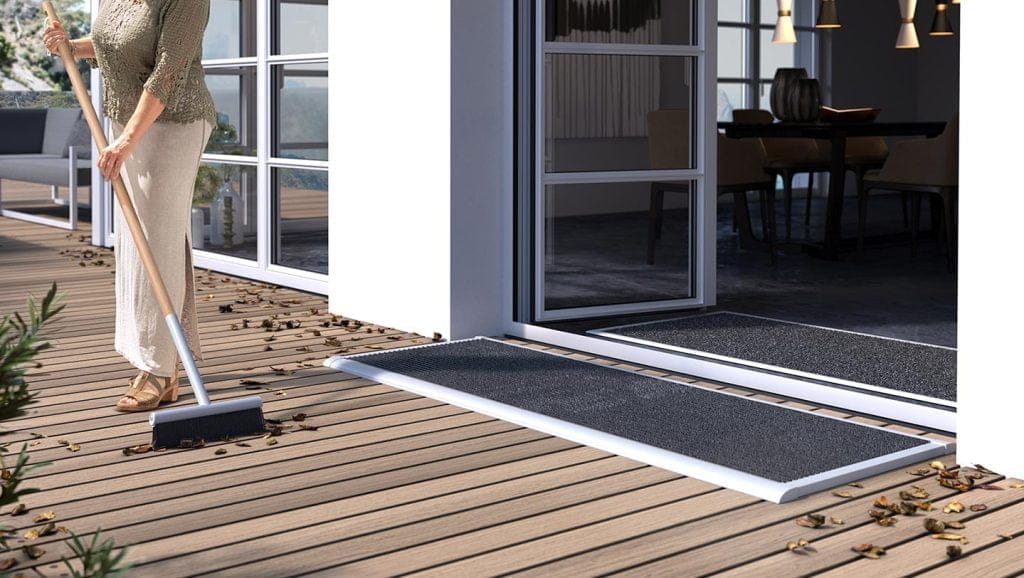 Set indoor outdoor mat white Set indoor outdoor mat white