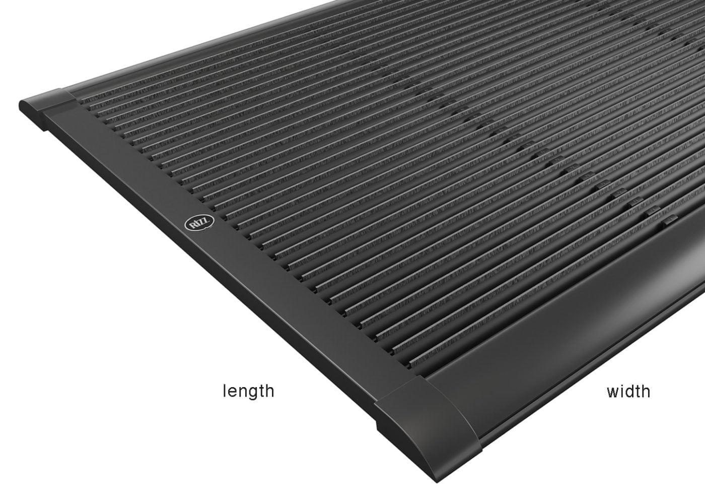 Custom anthracite outdoor mat