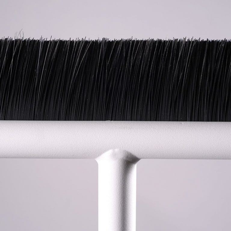 White design broom