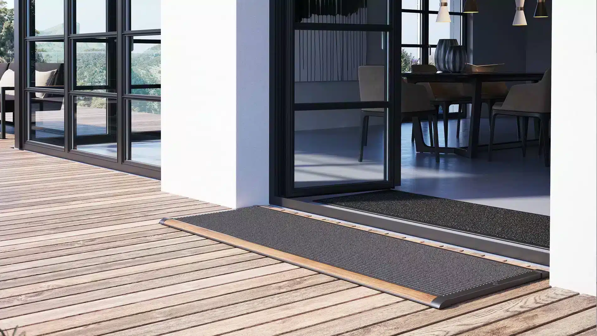 Luxe deurmatten voor dubbele deuren